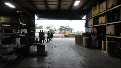 Inside Haala facility with workers